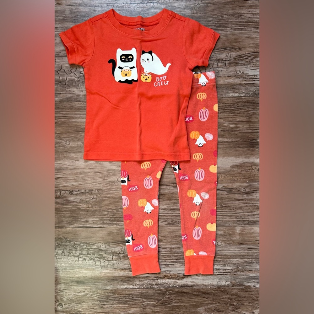 Old Navy Halloween Ghost Toddler Pajamas 2T